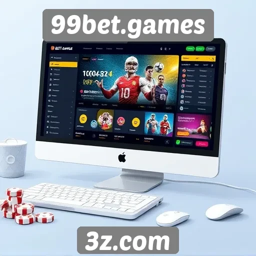 Interface e usabilidade do site 99bet.games