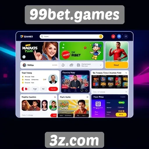 Estudo sobre a interface do usuário no 99bet.games